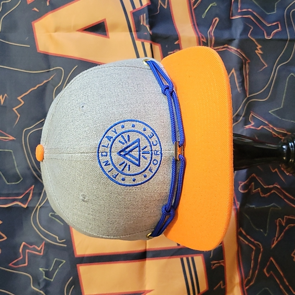 Findlay Force "Dinner Plate" Findlay Hats Snapback Gray Orange Blue